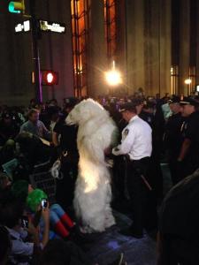 Gattis being led away after a party.