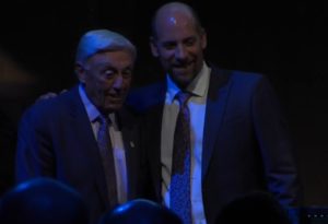 John Smoltz presents Phil Neikro with the MLBPAA Lifetime Achievement Award